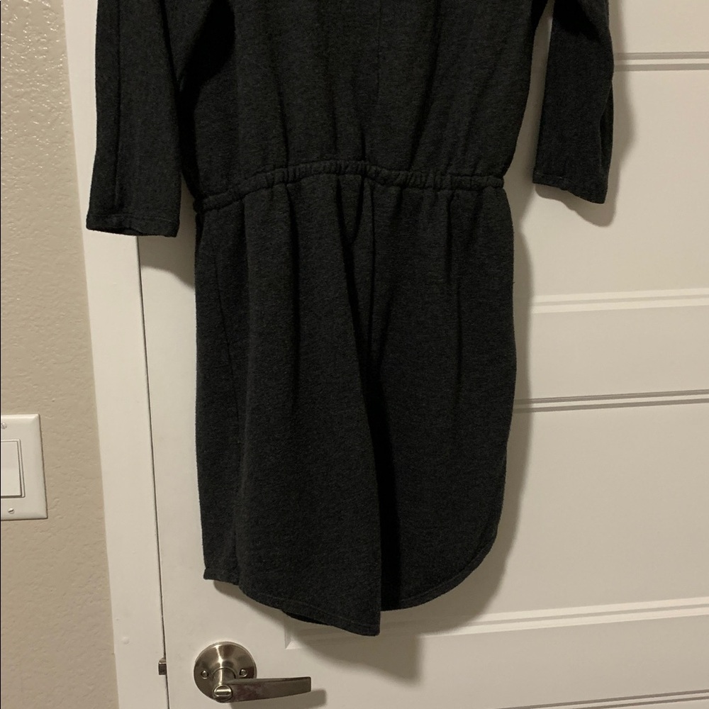 Old navy charcoal sweater faux wrap dress - Picture 7 of 7